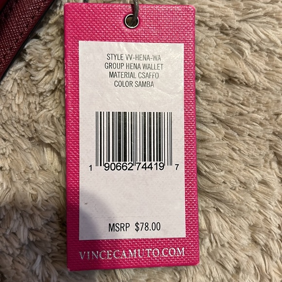 Vince Camuto Samba/Maroon Hena Wallet Style VV-HENA-WA NWT - Picture 5 of 5
